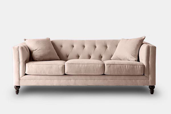 Mẫu sofa tân cổ điển với tông màu hồng Pastel nhẹ nhàng