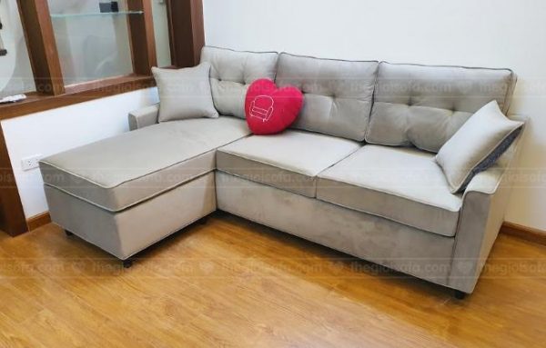 Sofa góc eden mang đến sự sang trọng, kích thước phù hợp với chung cư, nhà mặt đất