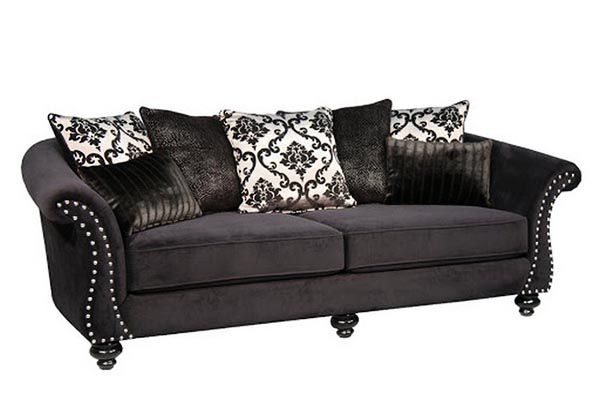 Sofa tân cổ điển với chất liệu nỉ đầy êm ái